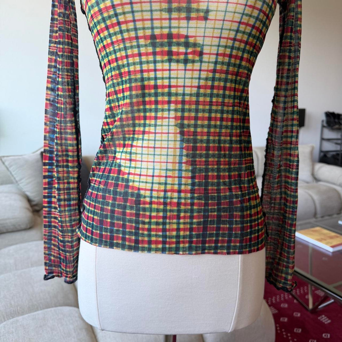 Jean Paul Gaultier Femme AW2001 Marlene Dietrich Turtleneck Top