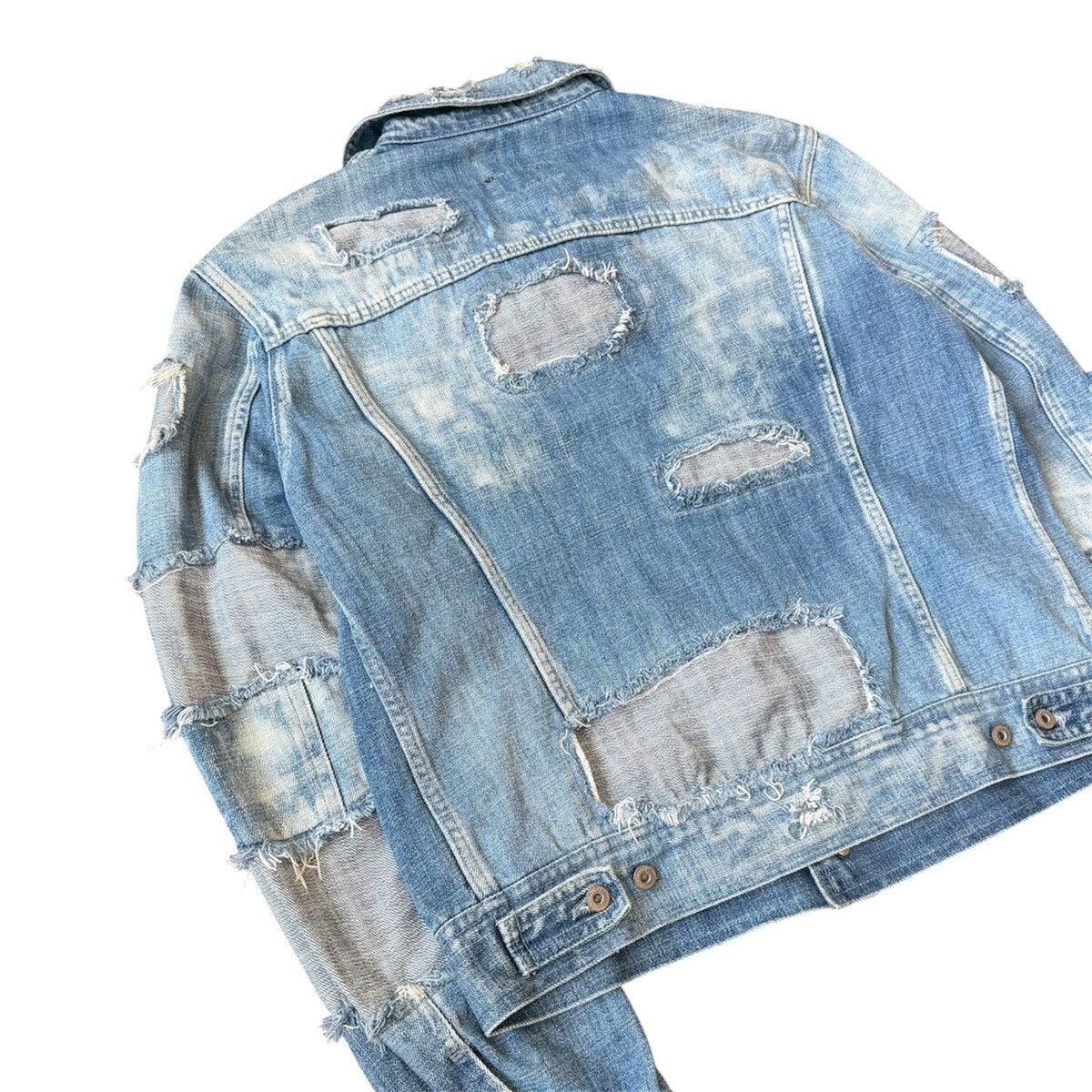 Dolce & Gabbana Patchwork Distressed Denim Jacket