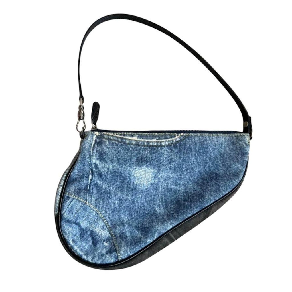 Christian Dior Denim Mini Saddle bag