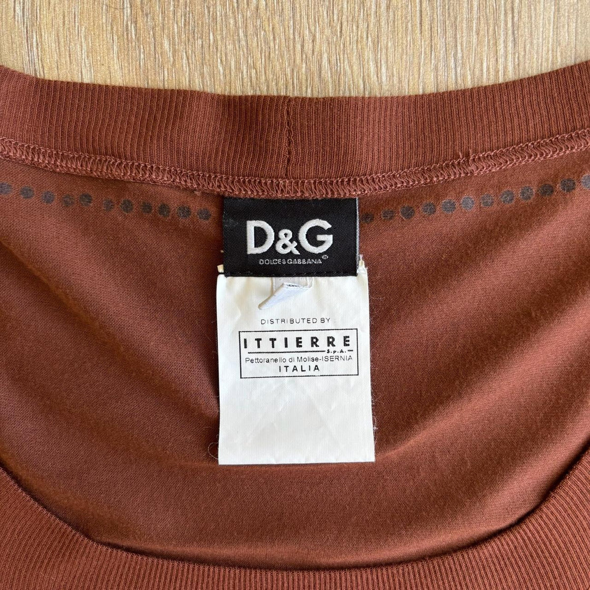 Dolce & Gabbana Rhinestone Long Sleeve Cut & Sew y2k Top