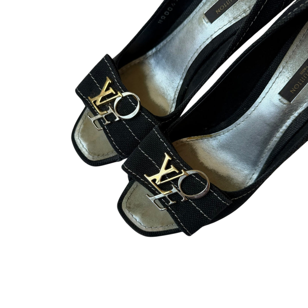 Louis Vuitton LOVE Logo Canvas Pumps