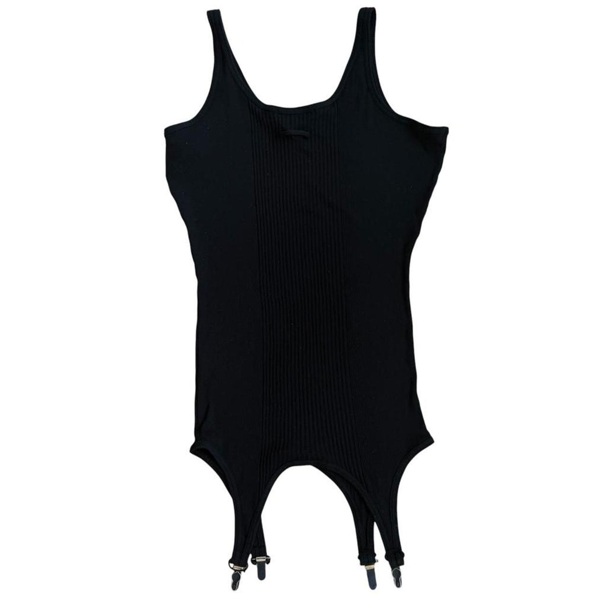 Jean Paul Gaultier Cut & Sew Slip Dress Garter Suspenders