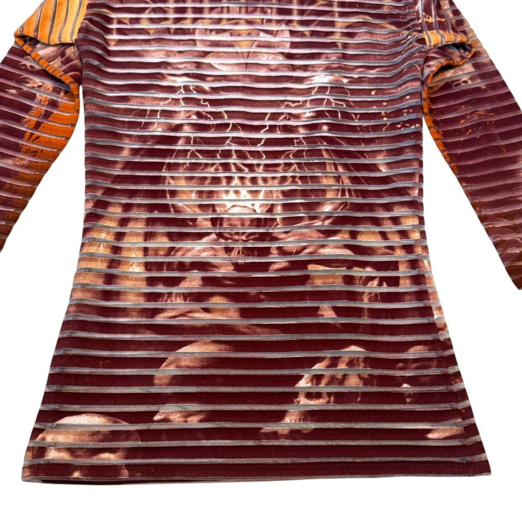 Jean Paul Gaultier Gargoyle Mesh SS2001 Longsleeve Red
