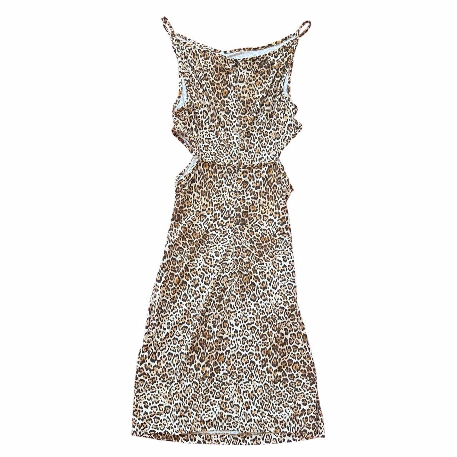 Dsquared2 AW2023 Leopard Sample Sleeveless Dress