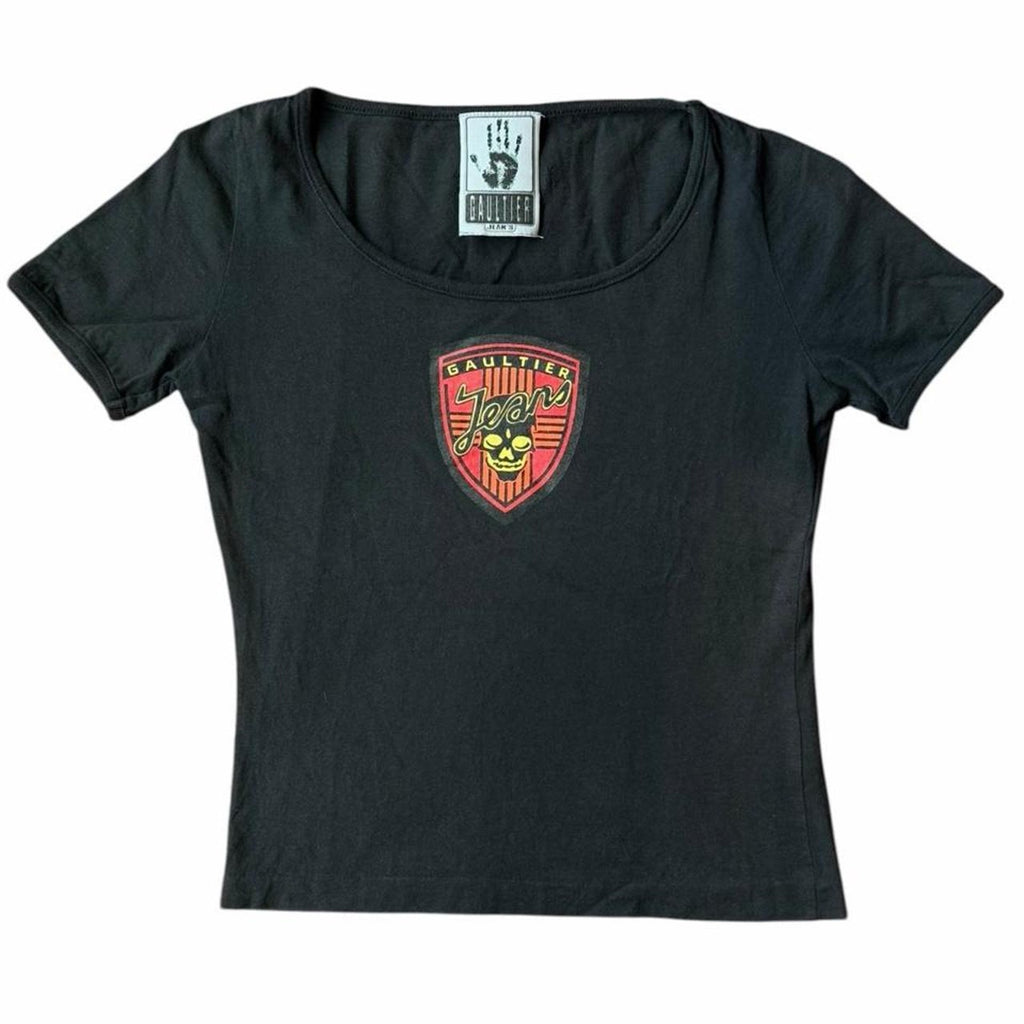 Jean Paul Gaultier Jeans Skull Crest T-Shirt Black