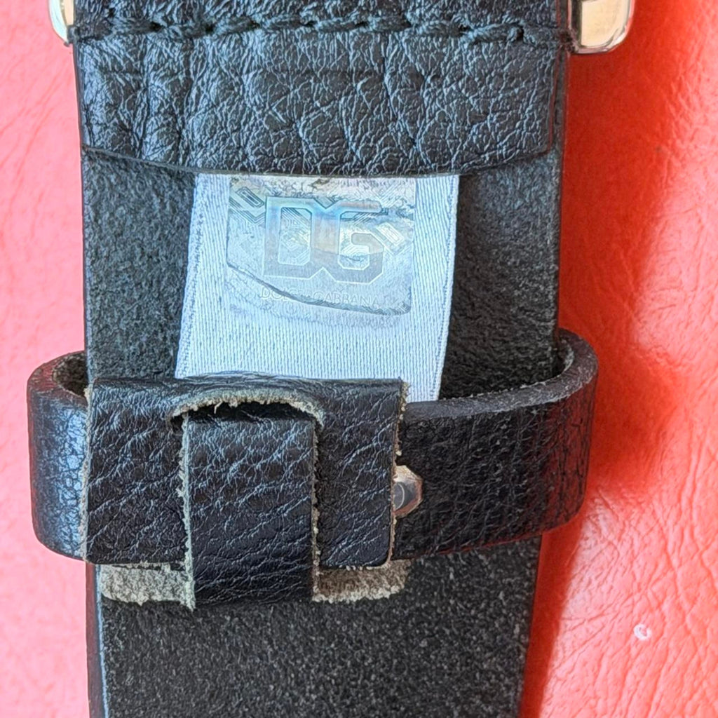 Dolce & Gabbana y2k Black Leather Belt