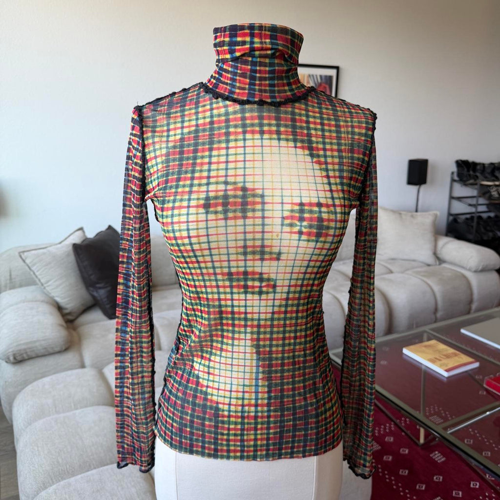 Jean Paul Gaultier Femme AW2001 Marlene Dietrich Turtleneck Top