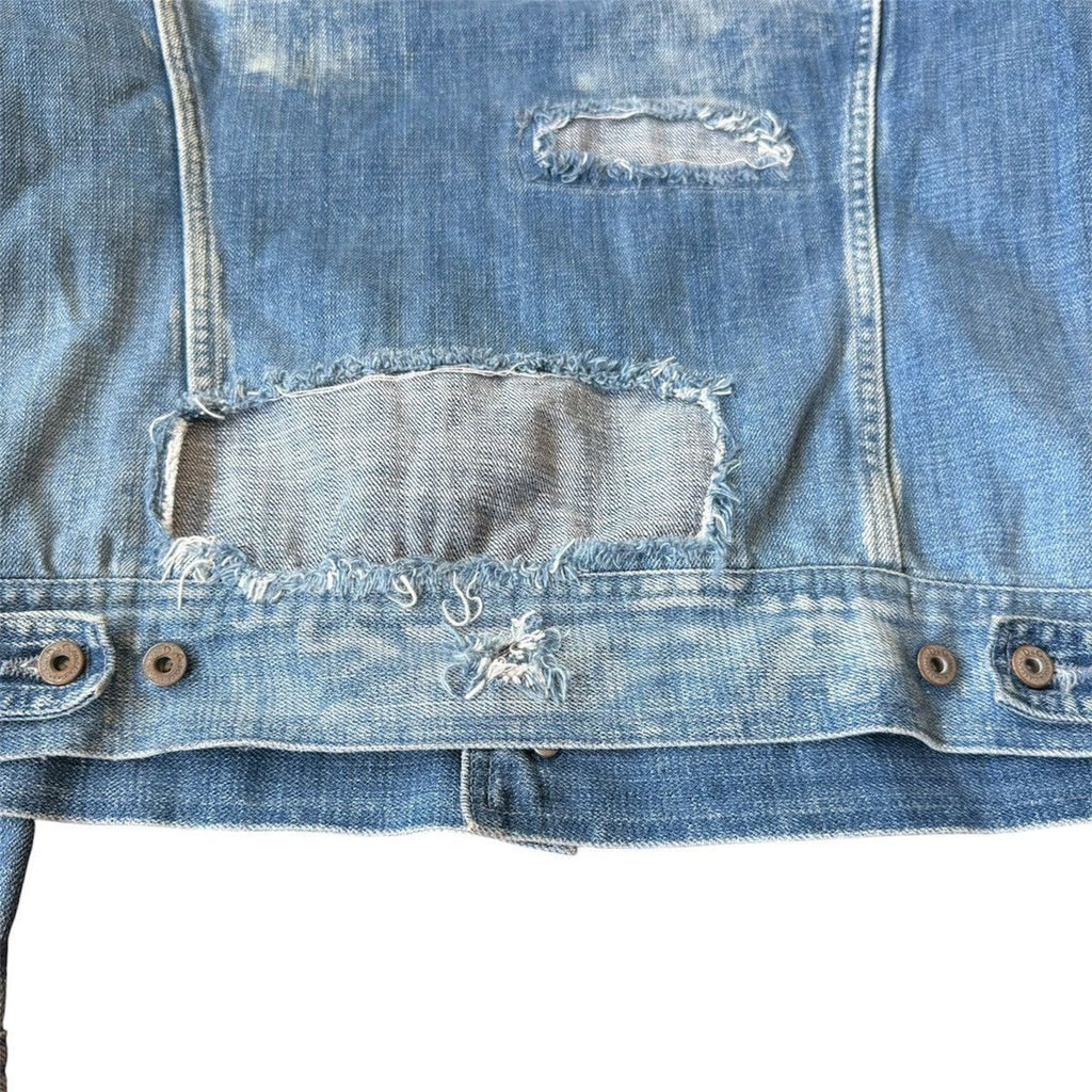 Dolce & Gabbana Patchwork Distressed Denim Jacket