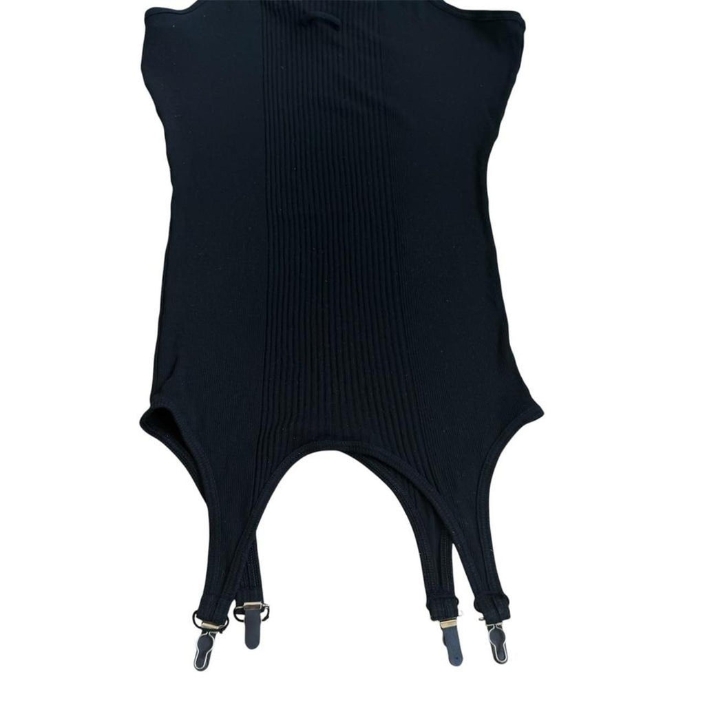 Jean Paul Gaultier Cut & Sew Slip Dress Garter Suspenders