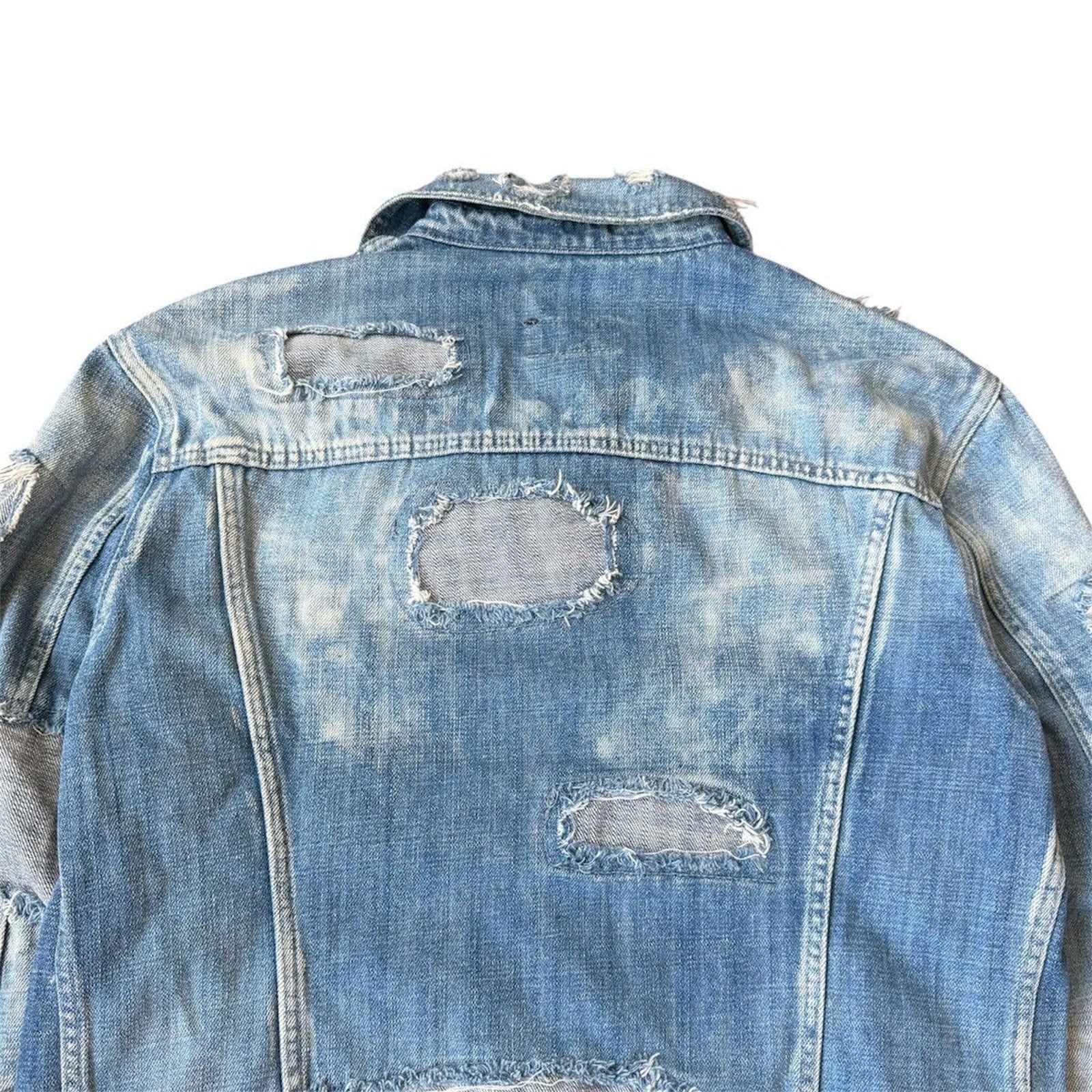 Dolce & Gabbana Patchwork Distressed Denim Jacket