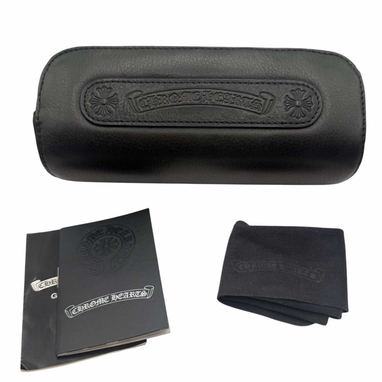 Chrome Hearts Sunglasses Y2k Black & Case