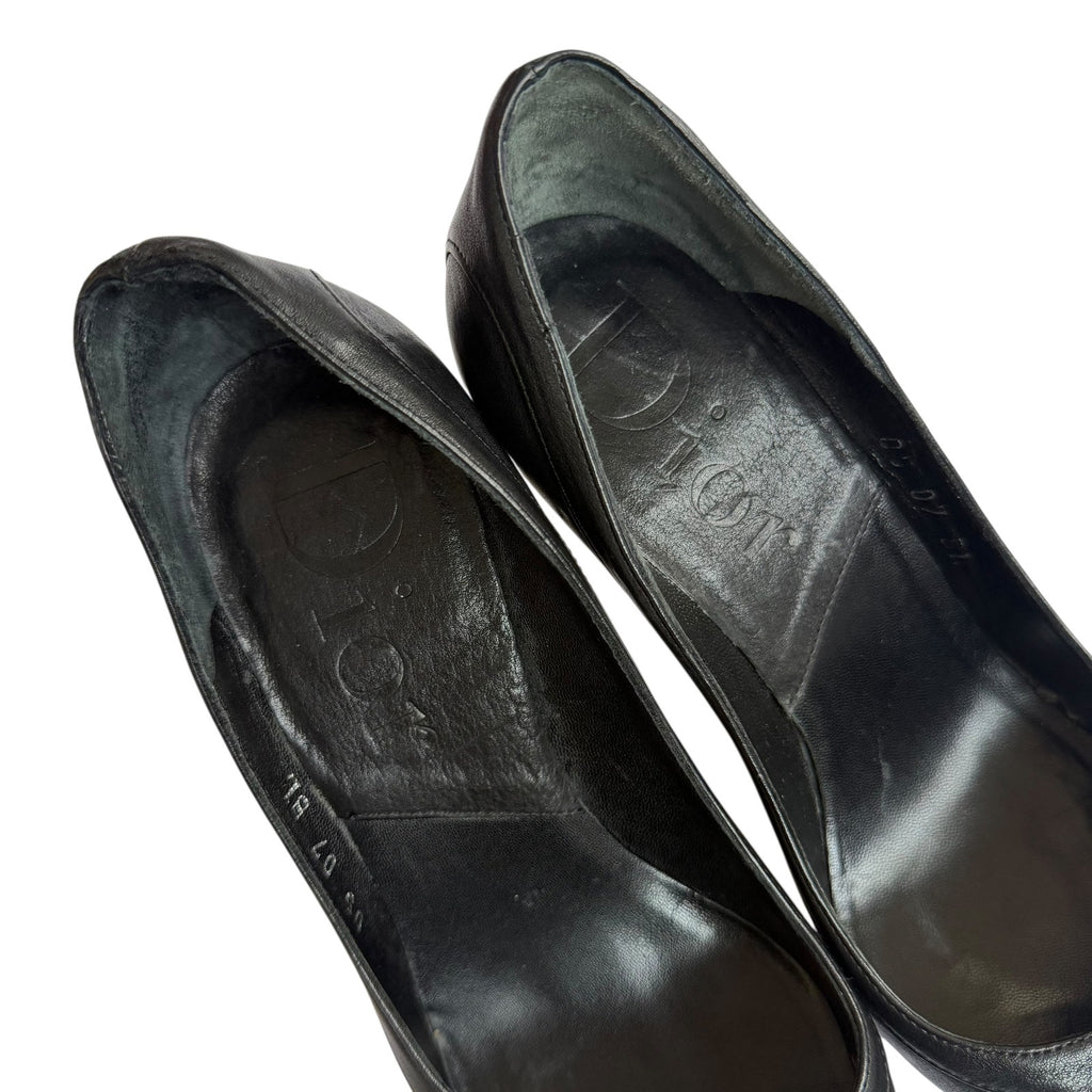 Christian Dior Galliano Leather Belted Pointed Toe Pumps