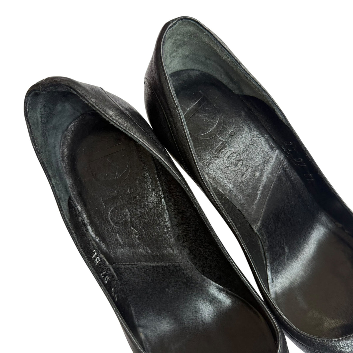 Christian Dior Galliano Leather Belted Pointed Toe Pumps