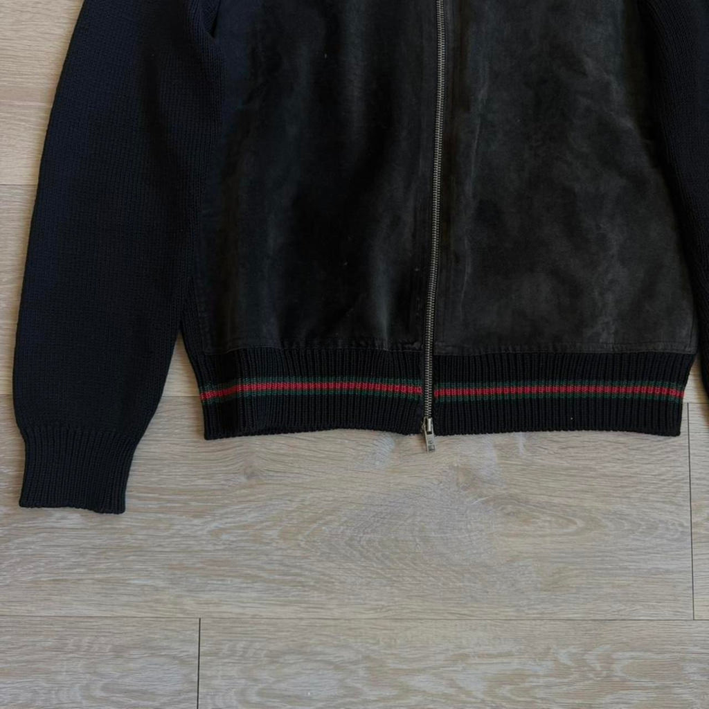 Gucci by Tom Ford Suede Jacket & Knit Panel