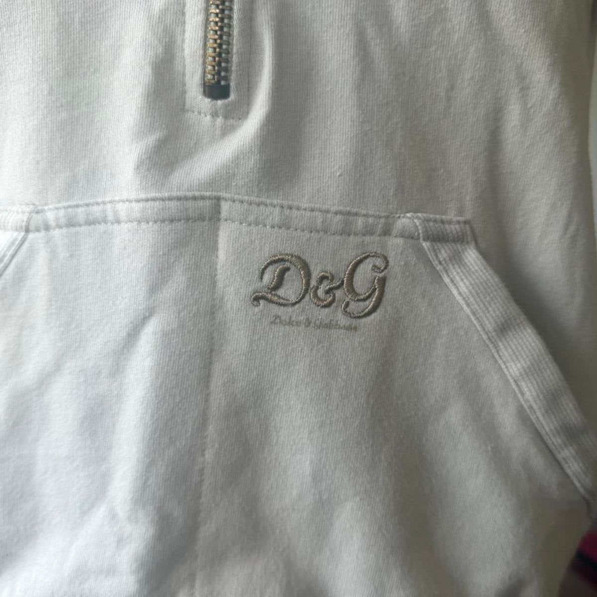 D&G Dolce & Gabbana Leather Fringe Sleeveless Hoodie