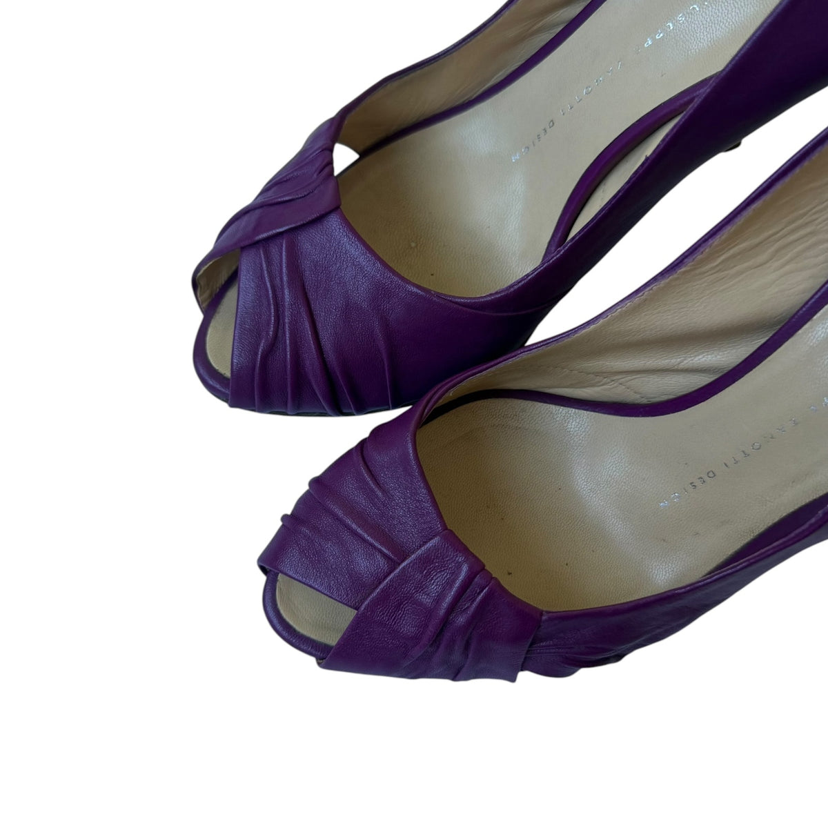 Giuseppe Zanotti Pumps Purple Folded Leather