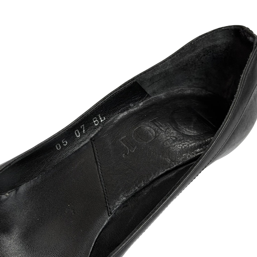 Christian Dior Galliano Leather Belted Pointed Toe Pumps
