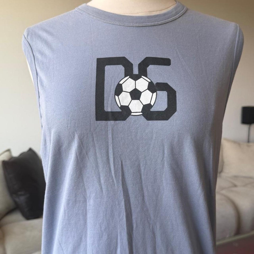 Dolce & Gabbana Soccer Logo Sleeveless Tank