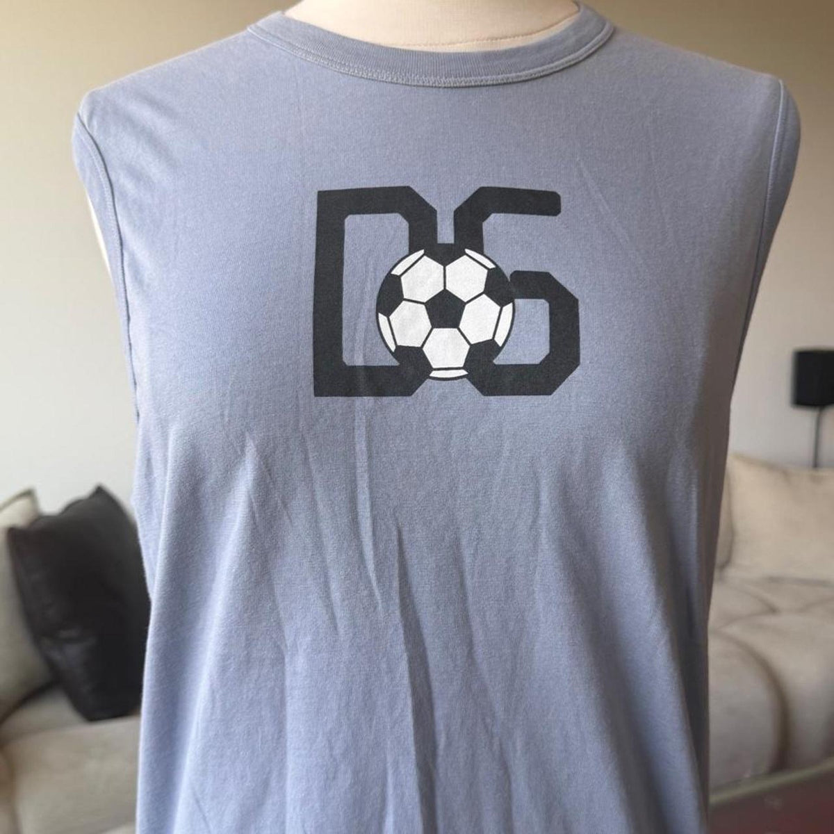 Dolce & Gabbana Soccer Logo Sleeveless Tank