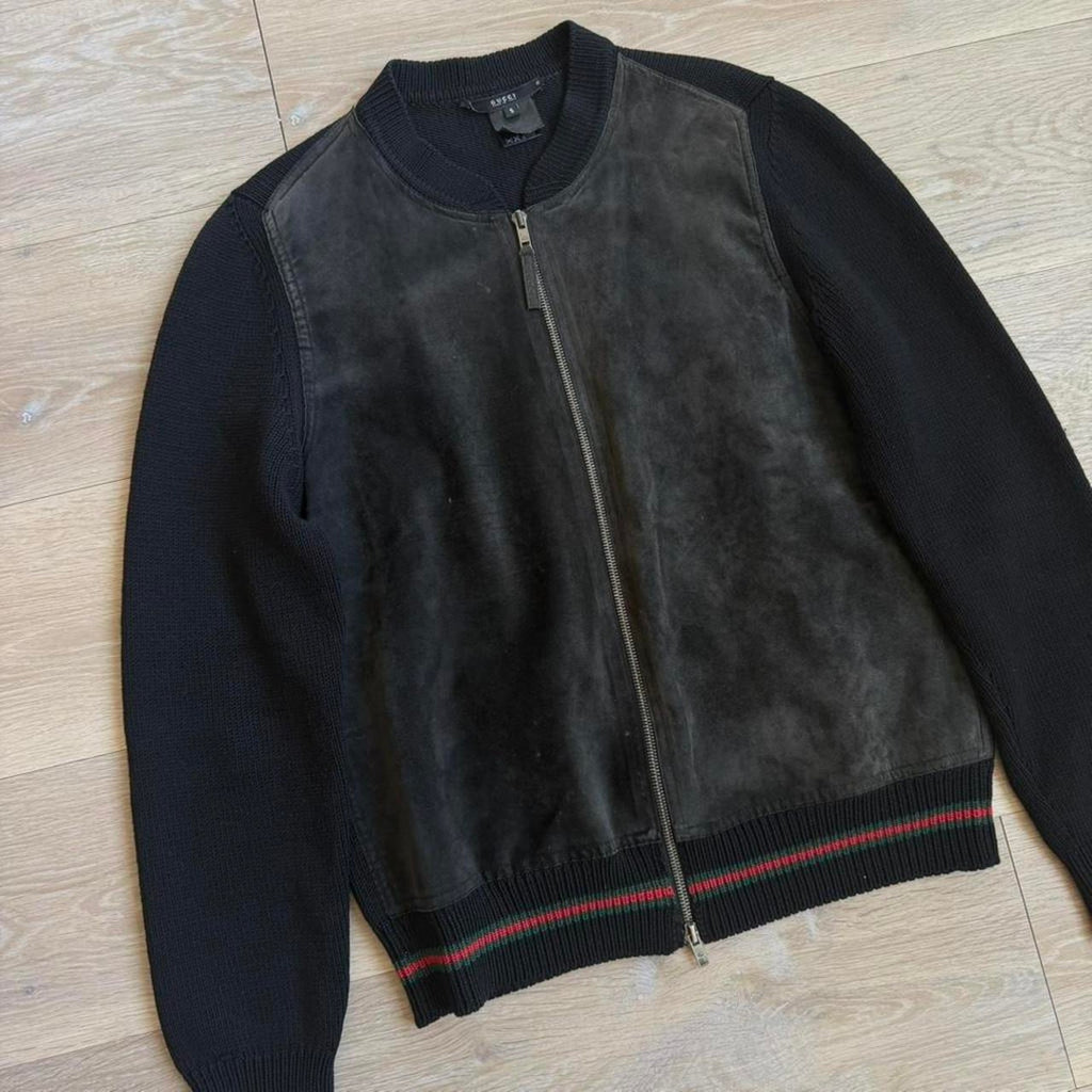 Gucci by Tom Ford Suede Jacket & Knit Panel