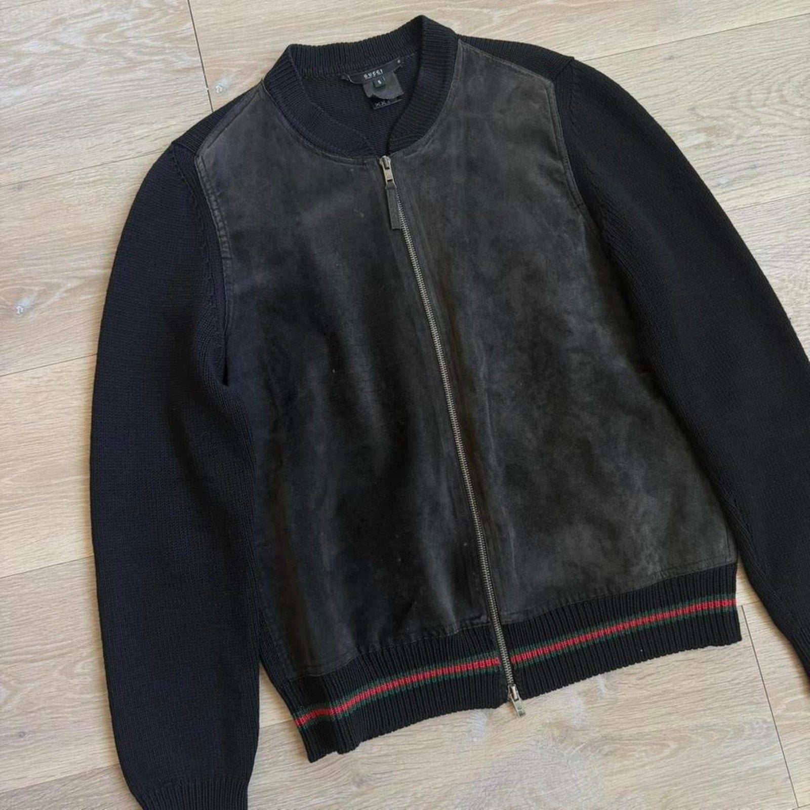 Gucci by Tom Ford Suede Jacket & Knit Panel