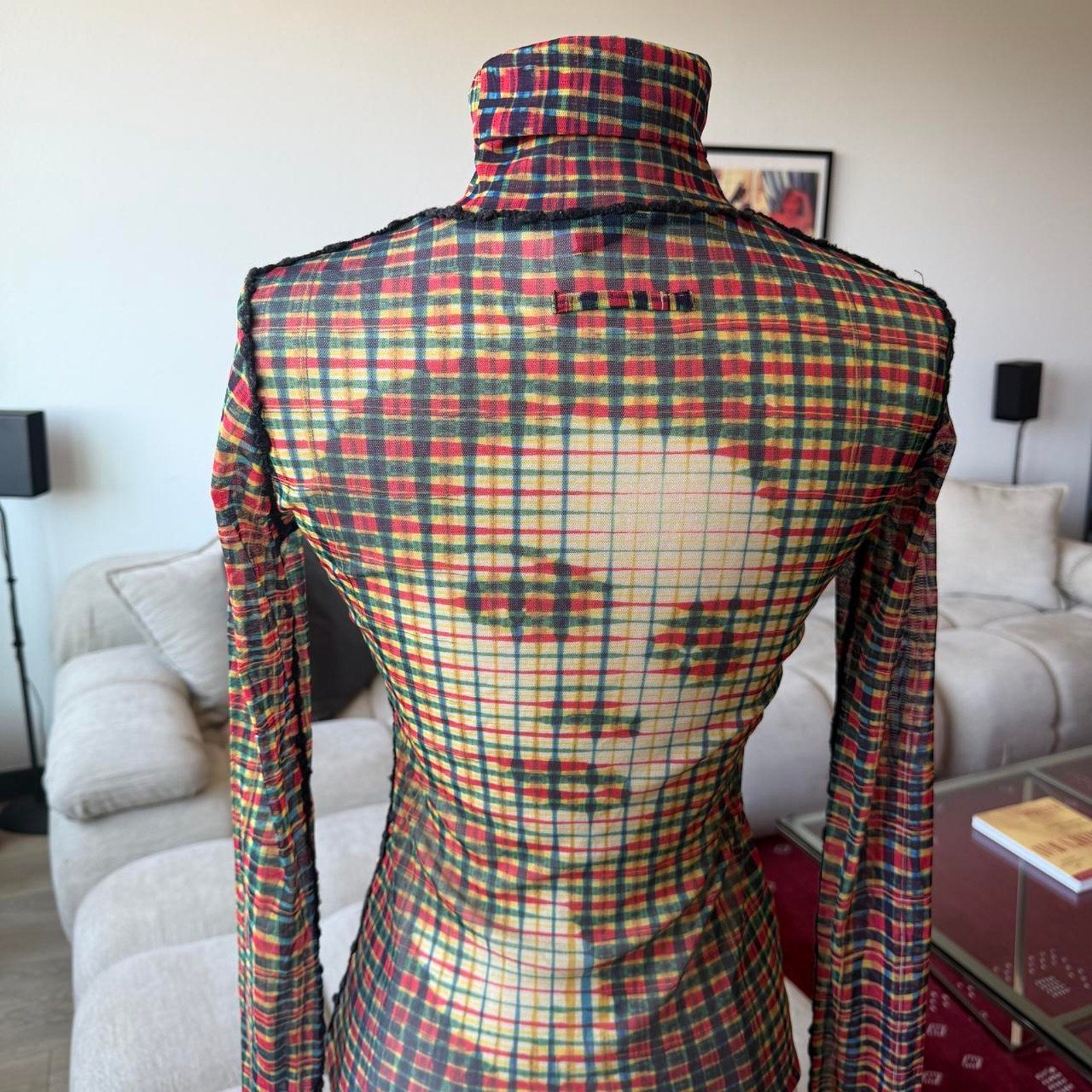 Jean Paul Gaultier Femme AW2001 Marlene Dietrich Turtleneck Top