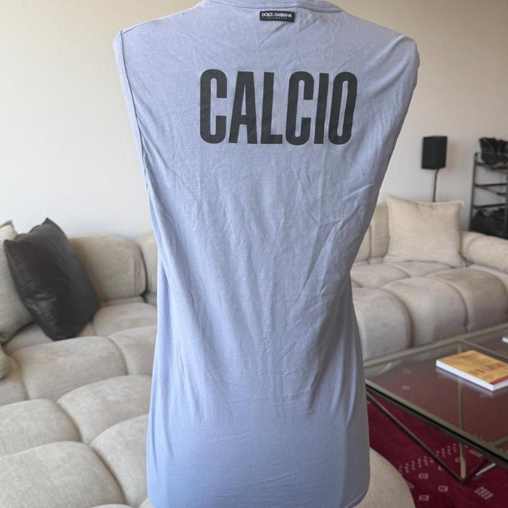 Dolce & Gabbana Soccer Logo Sleeveless Tank