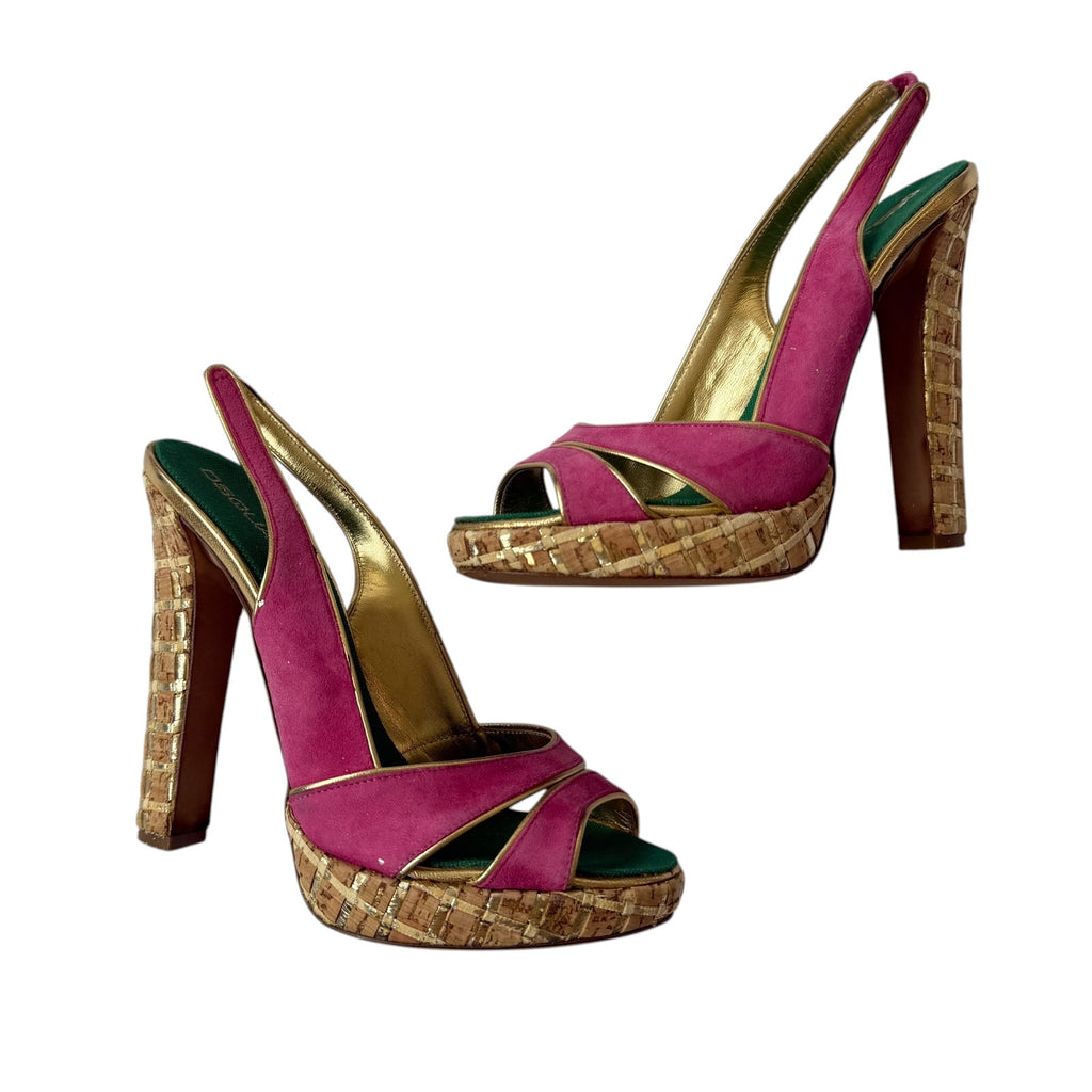 Dsquared2 Slingback Sandals Pink Suede