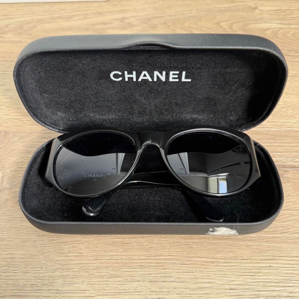 Chanel Coco Logo Sunglasses Black & Gold