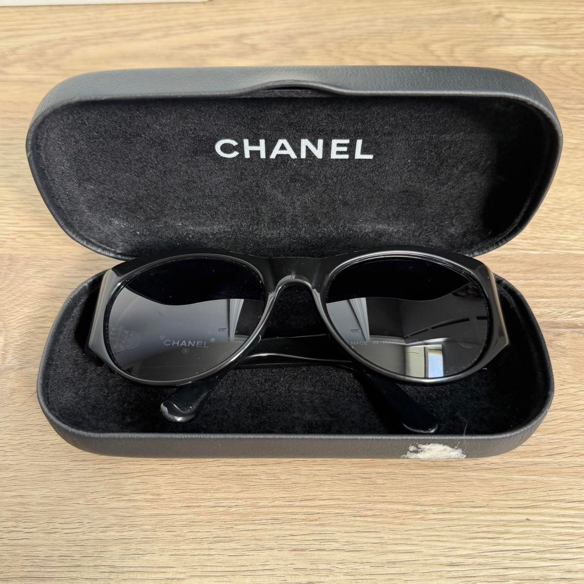 Chanel Coco Logo Sunglasses Black & Gold
