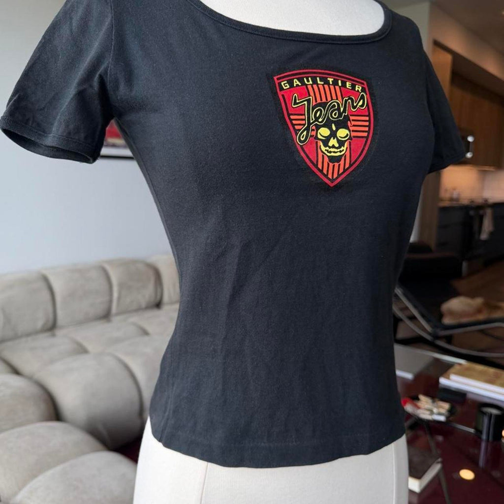 Jean Paul Gaultier Jeans Skull Crest T-Shirt Black