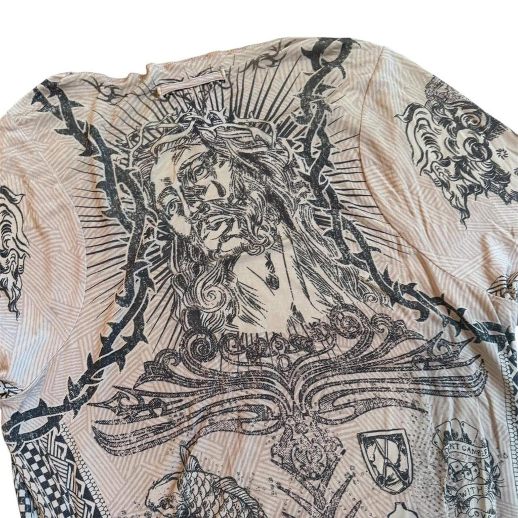 Jean Paul Gaultier Jesus & Mary Tattoo Long Sleeve T-Shirt