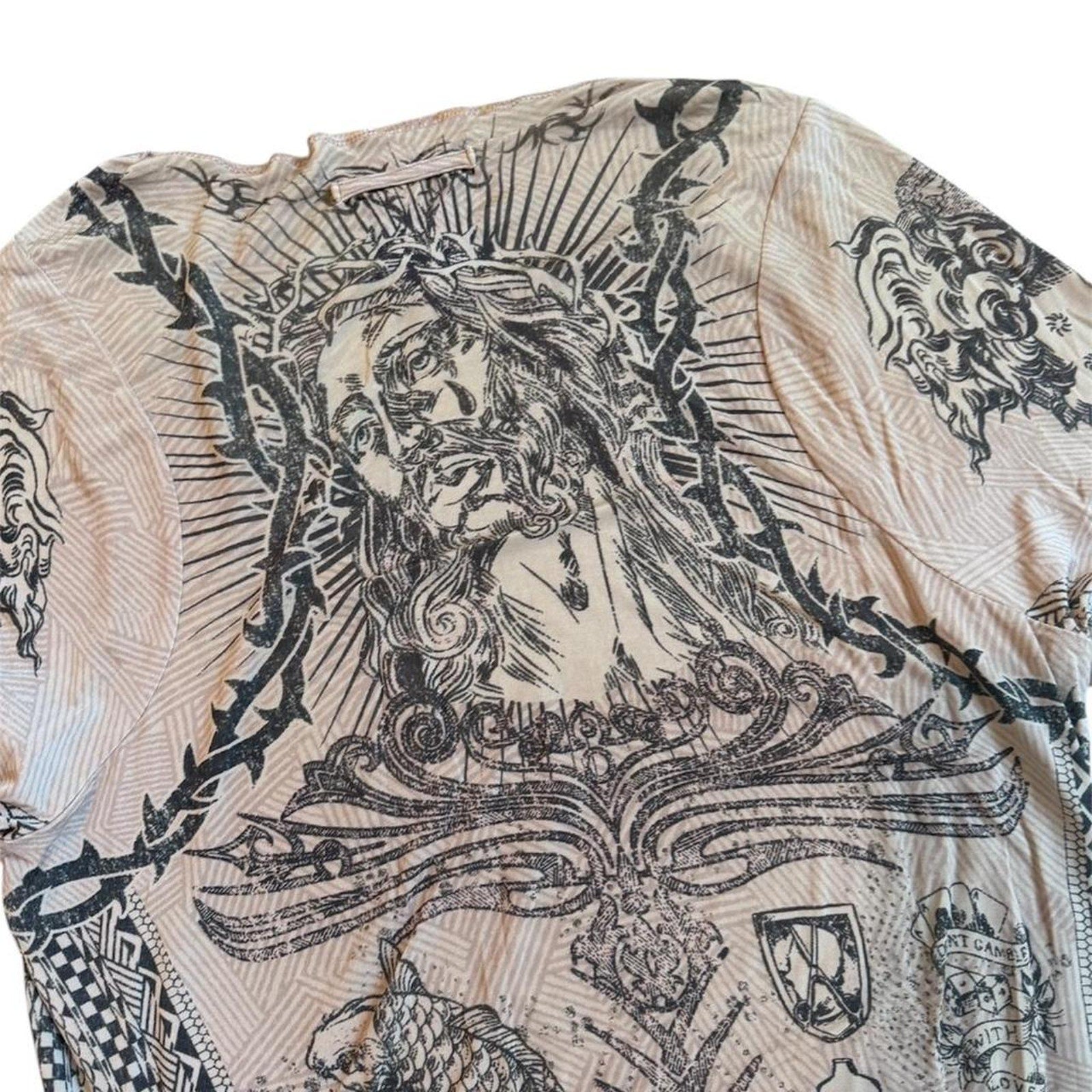 Jean Paul Gaultier Jesus & Mary Tattoo Long Sleeve T-Shirt