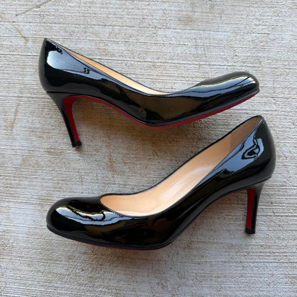 Christian Louboutin 2000s Pumps Black Patent Leather Heels