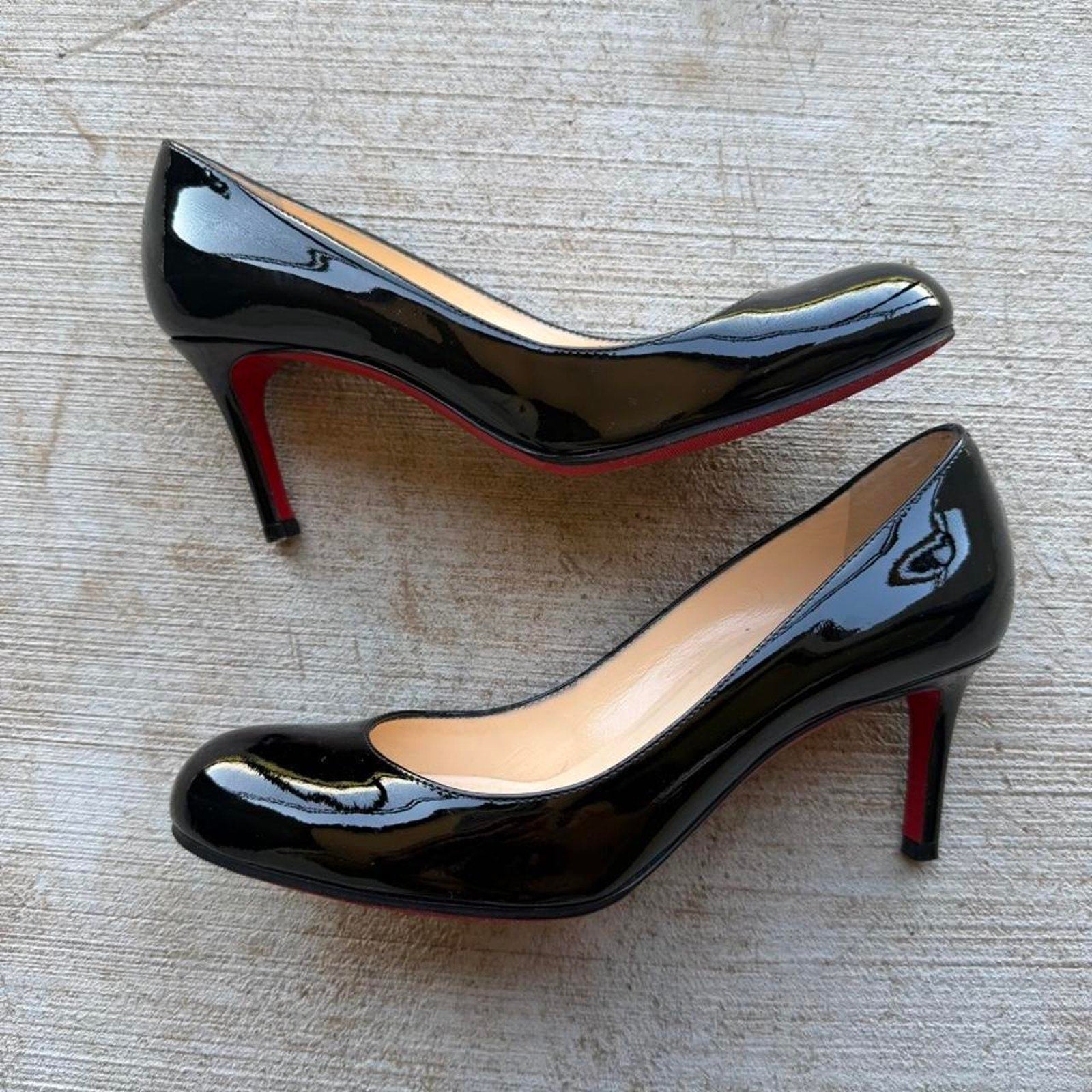 Christian Louboutin 2000s Pumps Black Patent Leather Heels