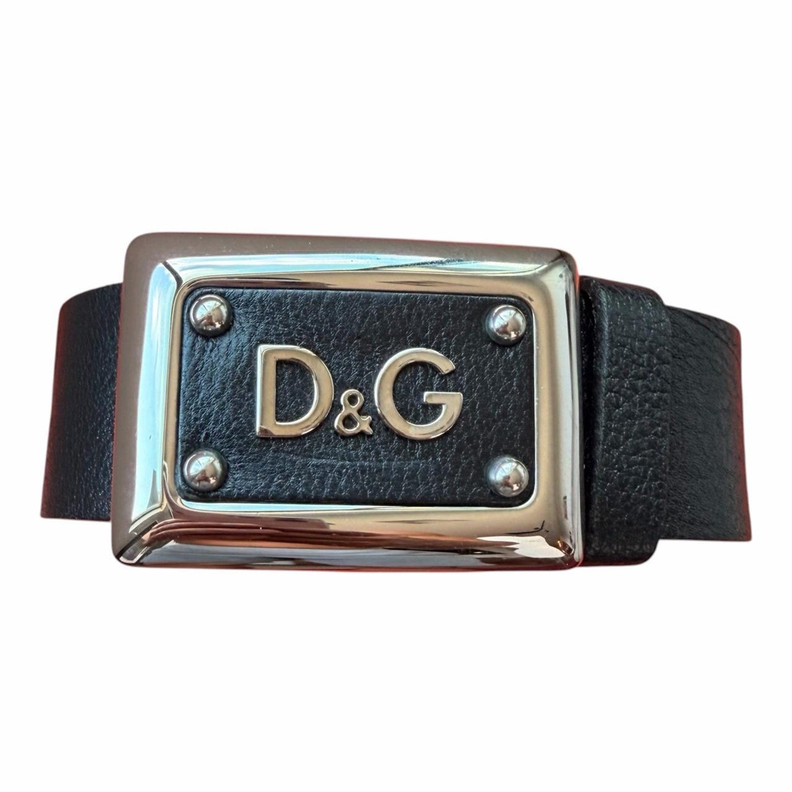Dolce & Gabbana y2k Black Leather Belt