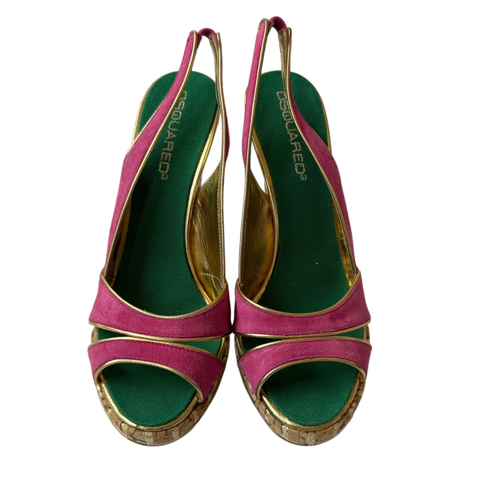 Dsquared2 Slingback Sandals Pink Suede