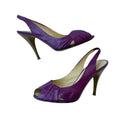 Giuseppe Zanotti Pumps Purple Folded Leather