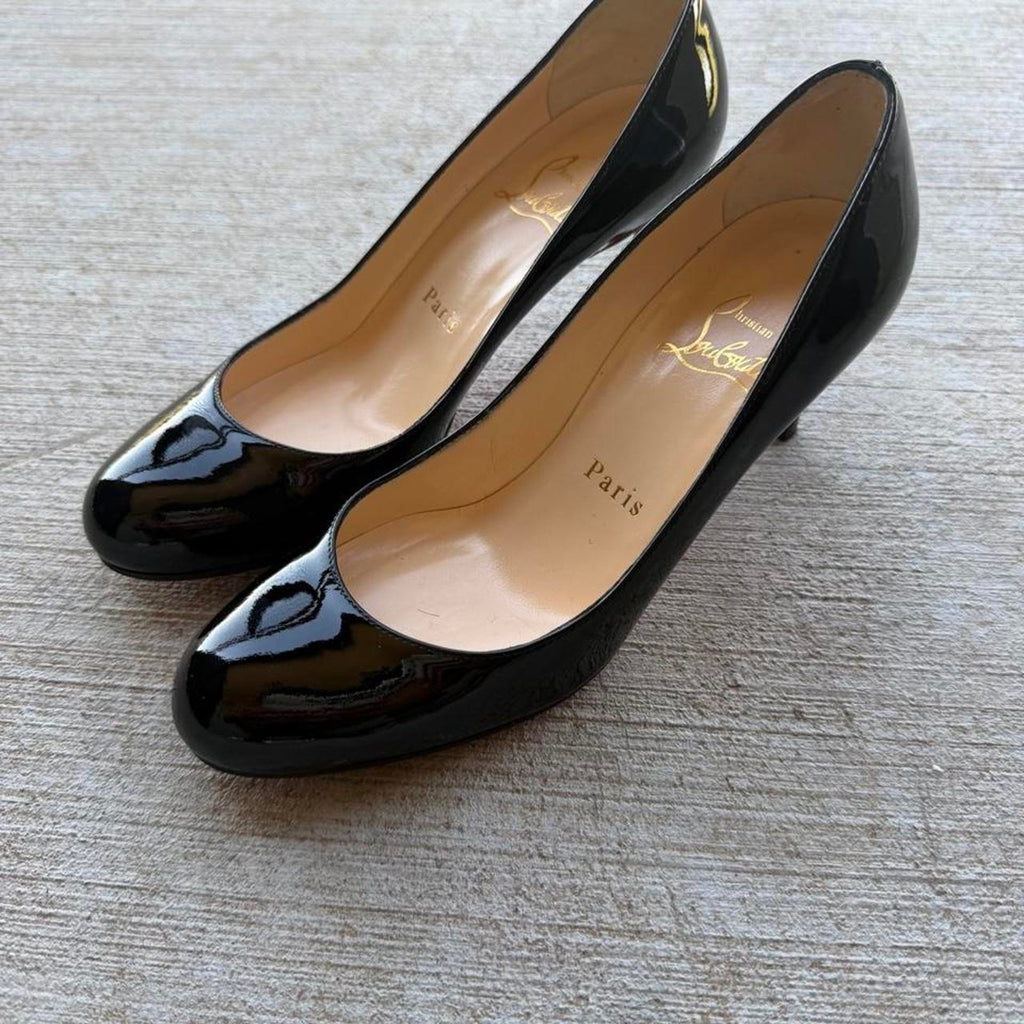 Christian Louboutin 2000s Pumps Black Patent Leather Heels