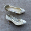 Chanel Tweed Cap-Toe Camellia Mesh Pumps Y2K