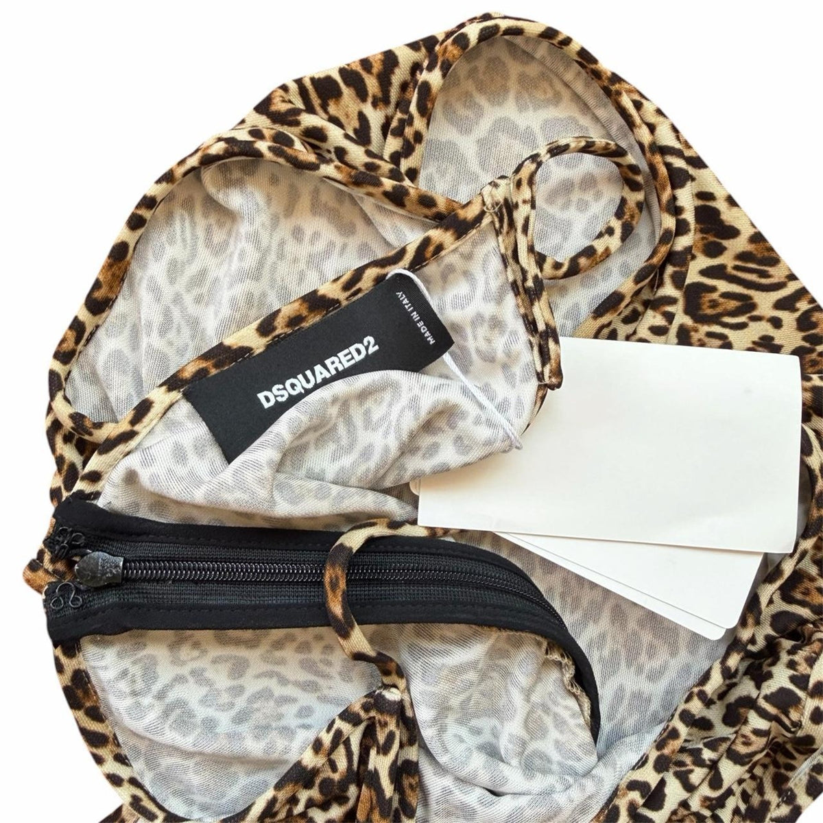 Dsquared2 AW2023 Leopard Sample Sleeveless Dress