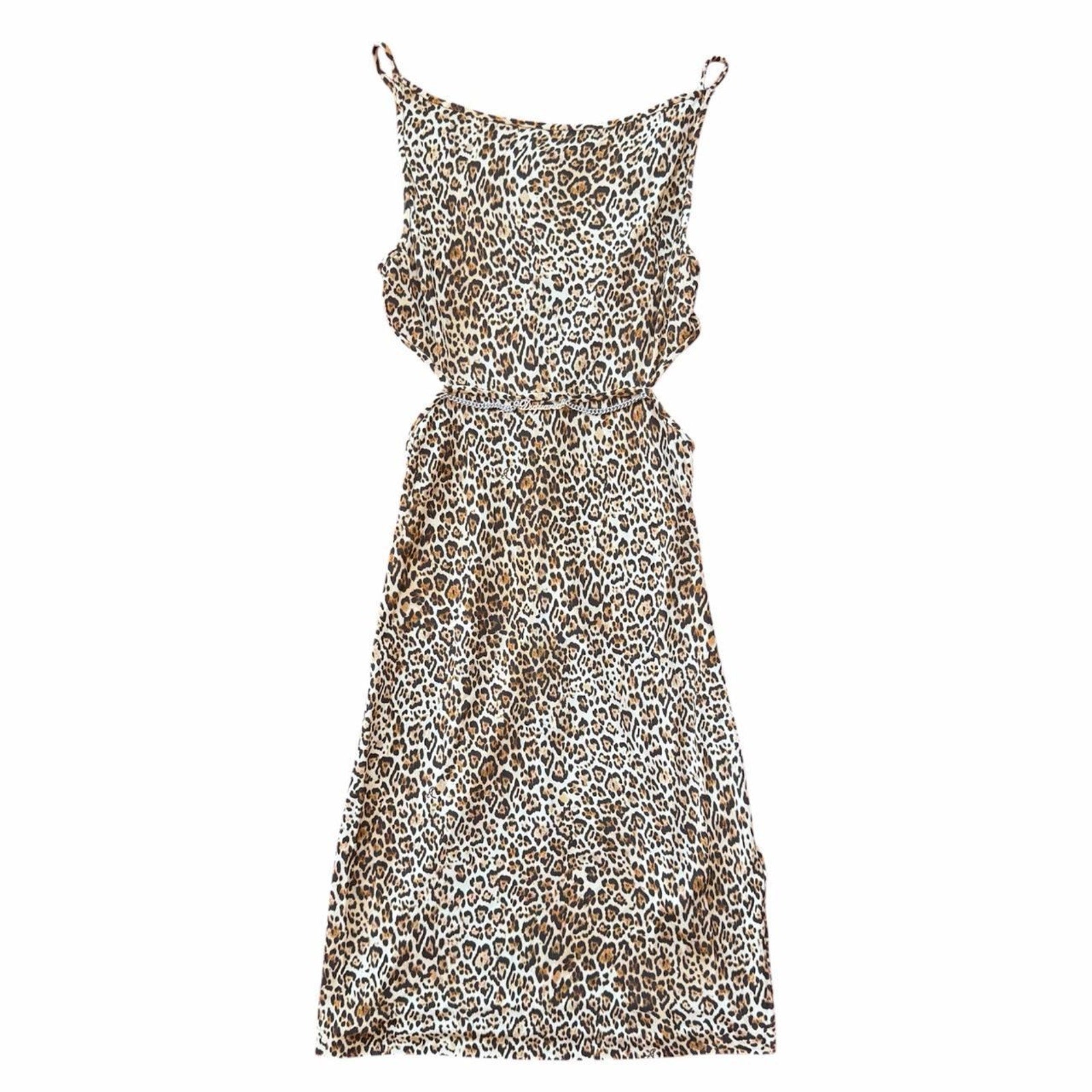 Dsquared2 AW2023 Leopard Sample Sleeveless Dress