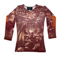 Jean Paul Gaultier Gargoyle Mesh SS2001 Longsleeve Red