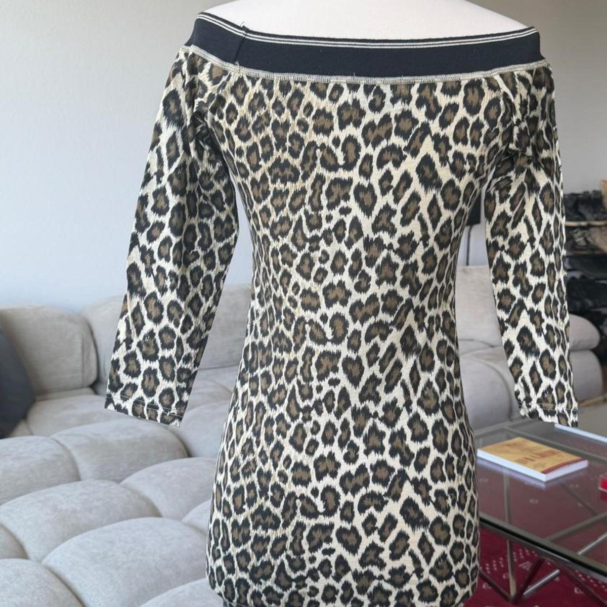 Jean Paul Gaultier Leopard Star Bodycon Dress