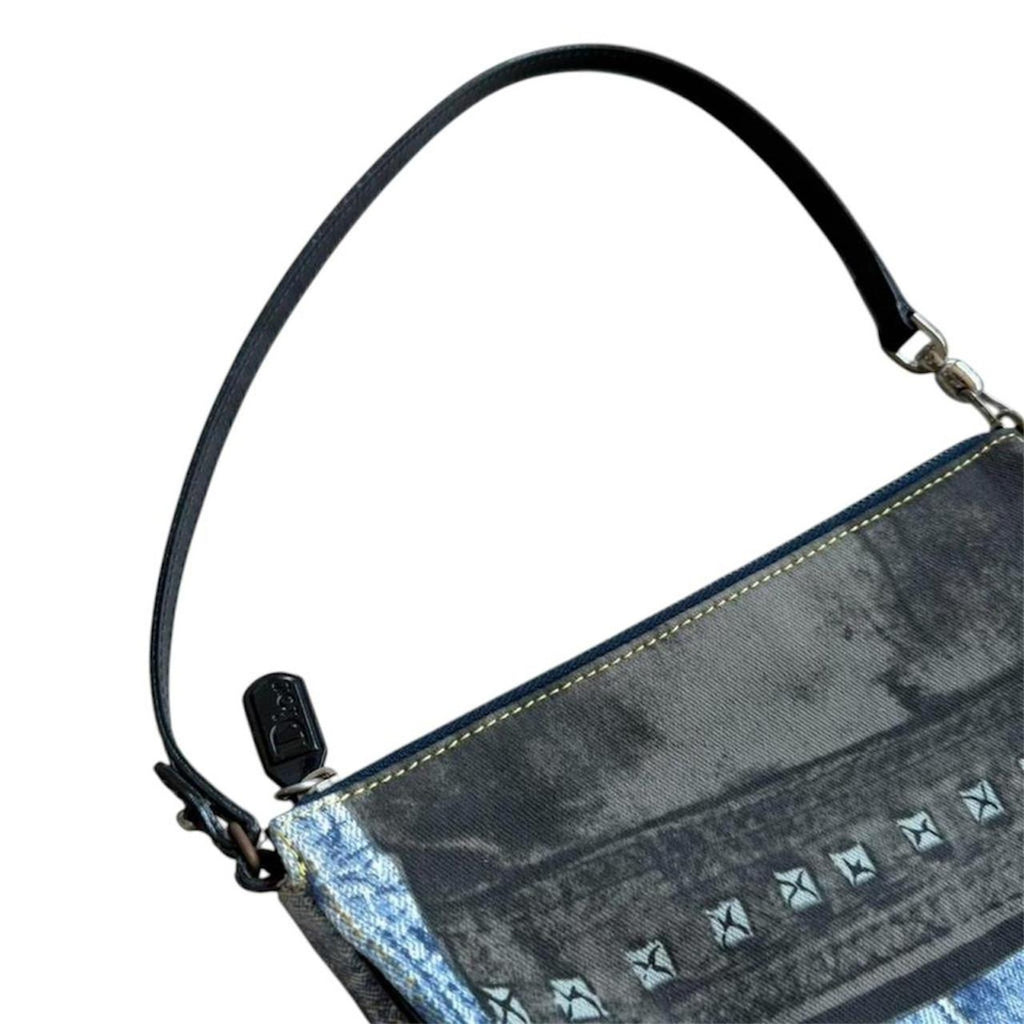 Christian Dior Denim Mini Saddle bag