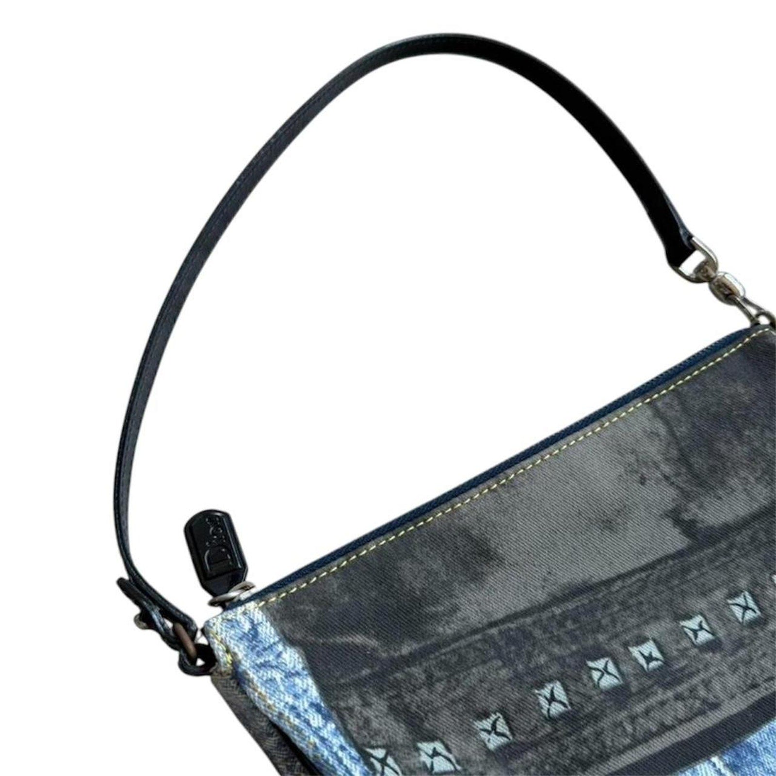 Christian Dior Denim Mini Saddle bag