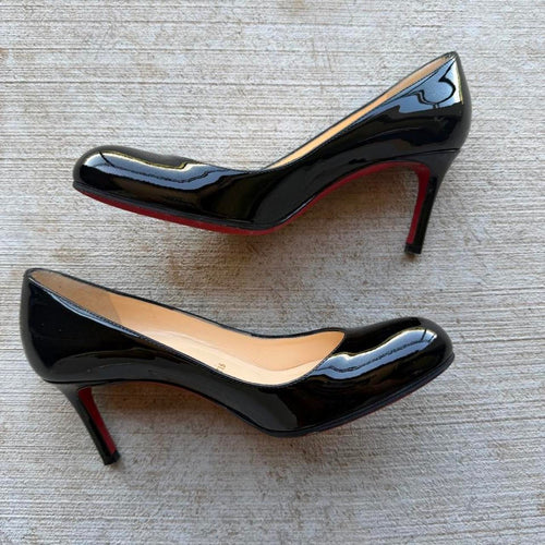 Christian Louboutin 2000s Pumps Black Patent Leather Heels