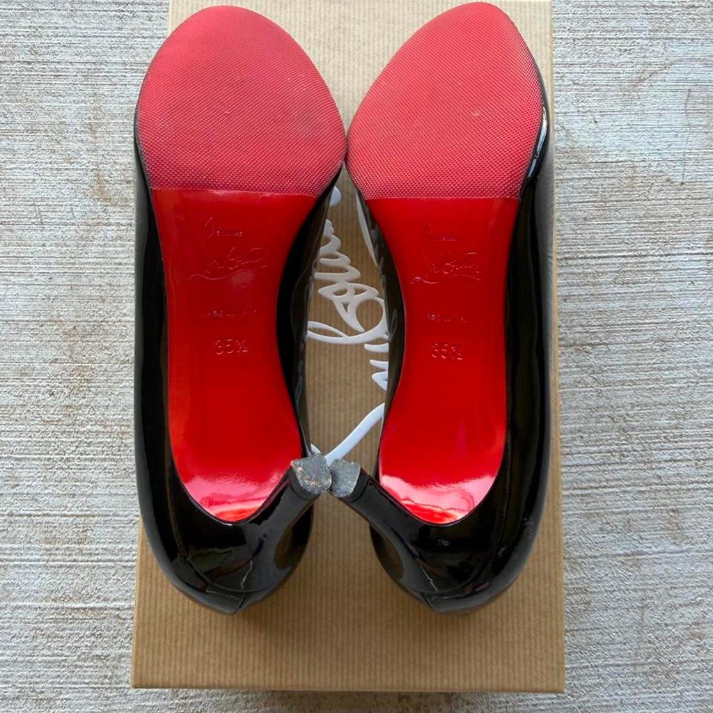 Christian Louboutin 2000s Pumps Black Patent Leather Heels