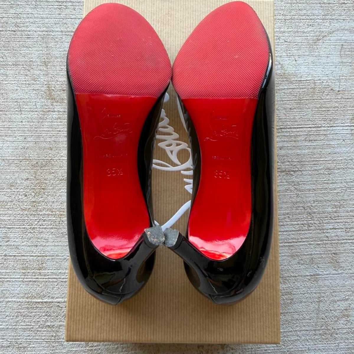 Christian Louboutin 2000s Pumps Black Patent Leather Heels