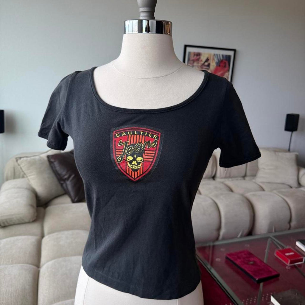 Jean Paul Gaultier Jeans Skull Crest T-Shirt Black